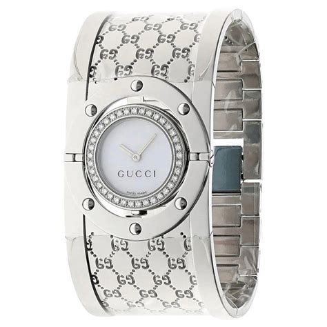 bracelet for gucci ladies watch|gucci watch ladies diamond.